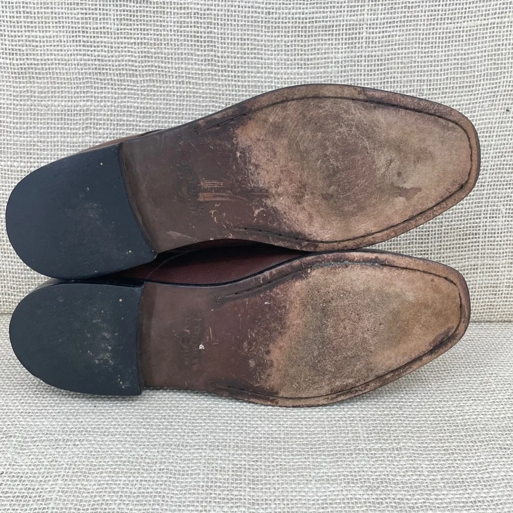 Bostonian Brown Leather Cap Toe Derby Dress Shoes Mens 12M 22462 First Flex